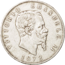 Italie, Vittorio Emanuele II, 5 Lire, 1872, Milan, TTB, Argent, KM:8.3