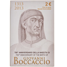 Italia, 2 Euro, 700ème anniversaire de la naissance de Giovanni Boccaccio