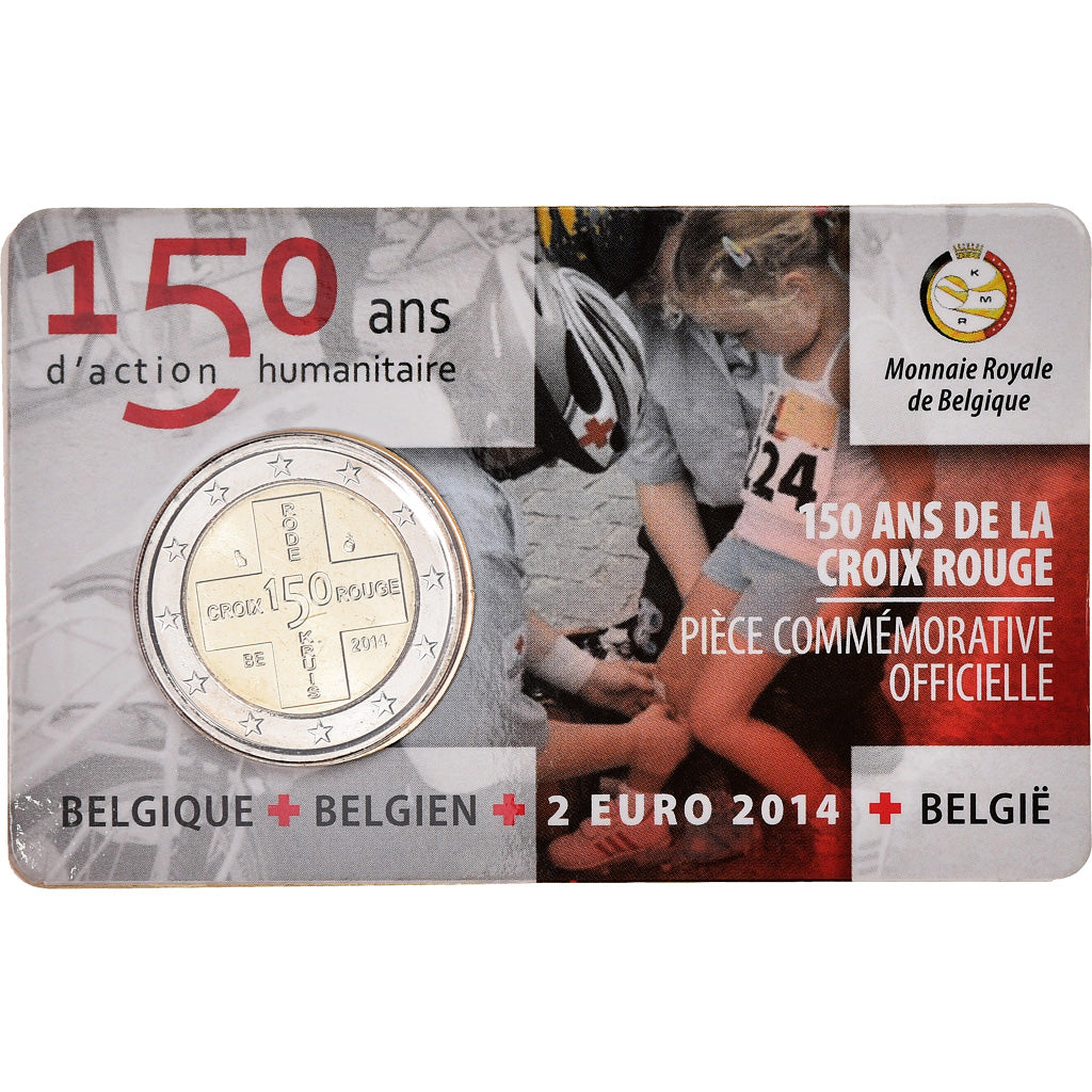 Belgium, 2 Euro, Croix Rouge, 2014, BU, MS(65-70), Bi-Metallic
