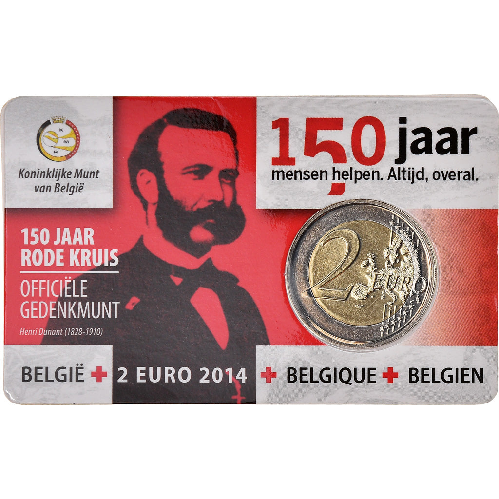 Belgium, 2 Euro, Croix Rouge, 2014, BU, MS(65-70), Bi-Metallic