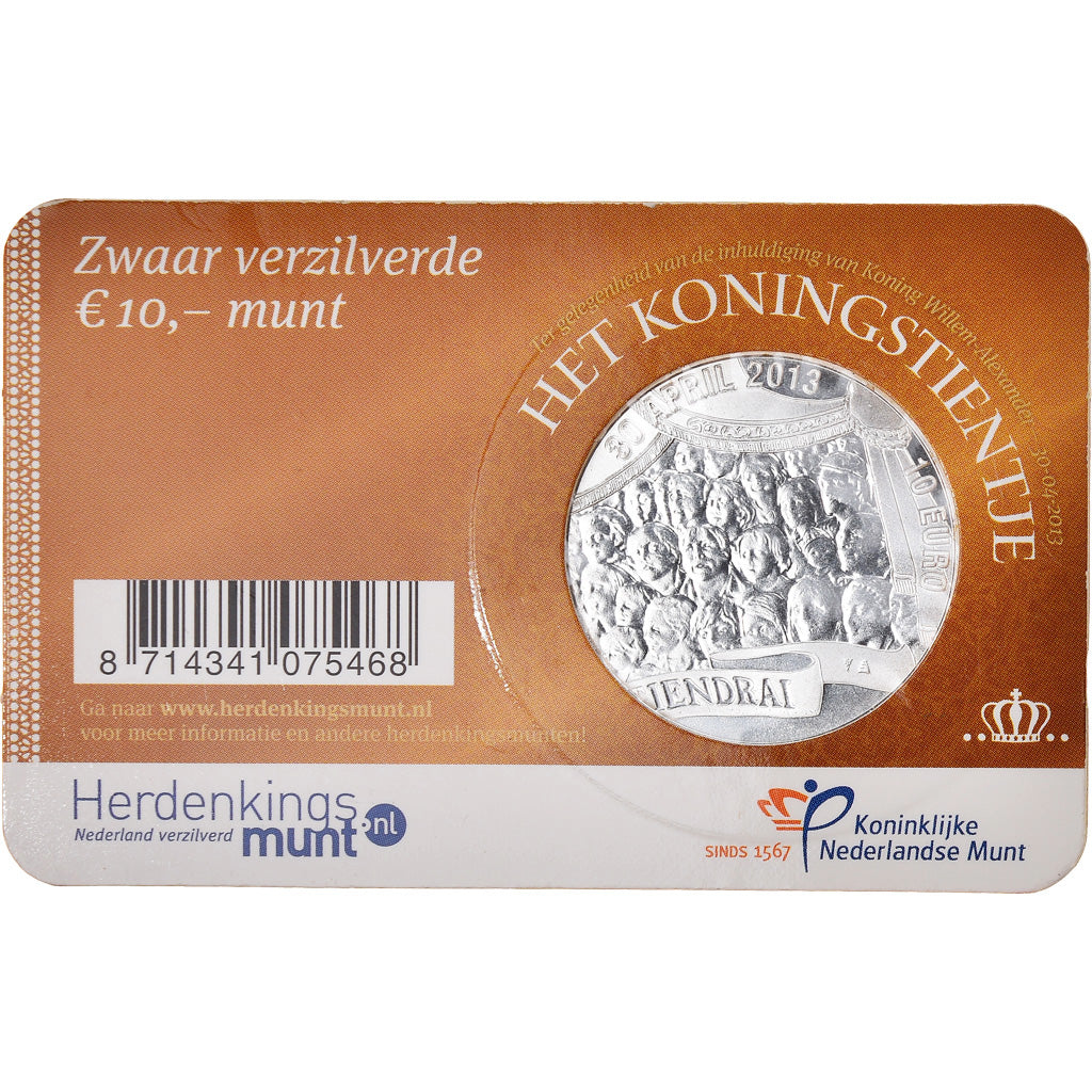 Paesi Bassi, 10 Euro, 2013, Proof, SPL, Argento, KM:340