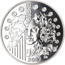 Frankreich, 1-1/2 Euro, Europa, 2002, BE, STGL, Silber, KM:1301