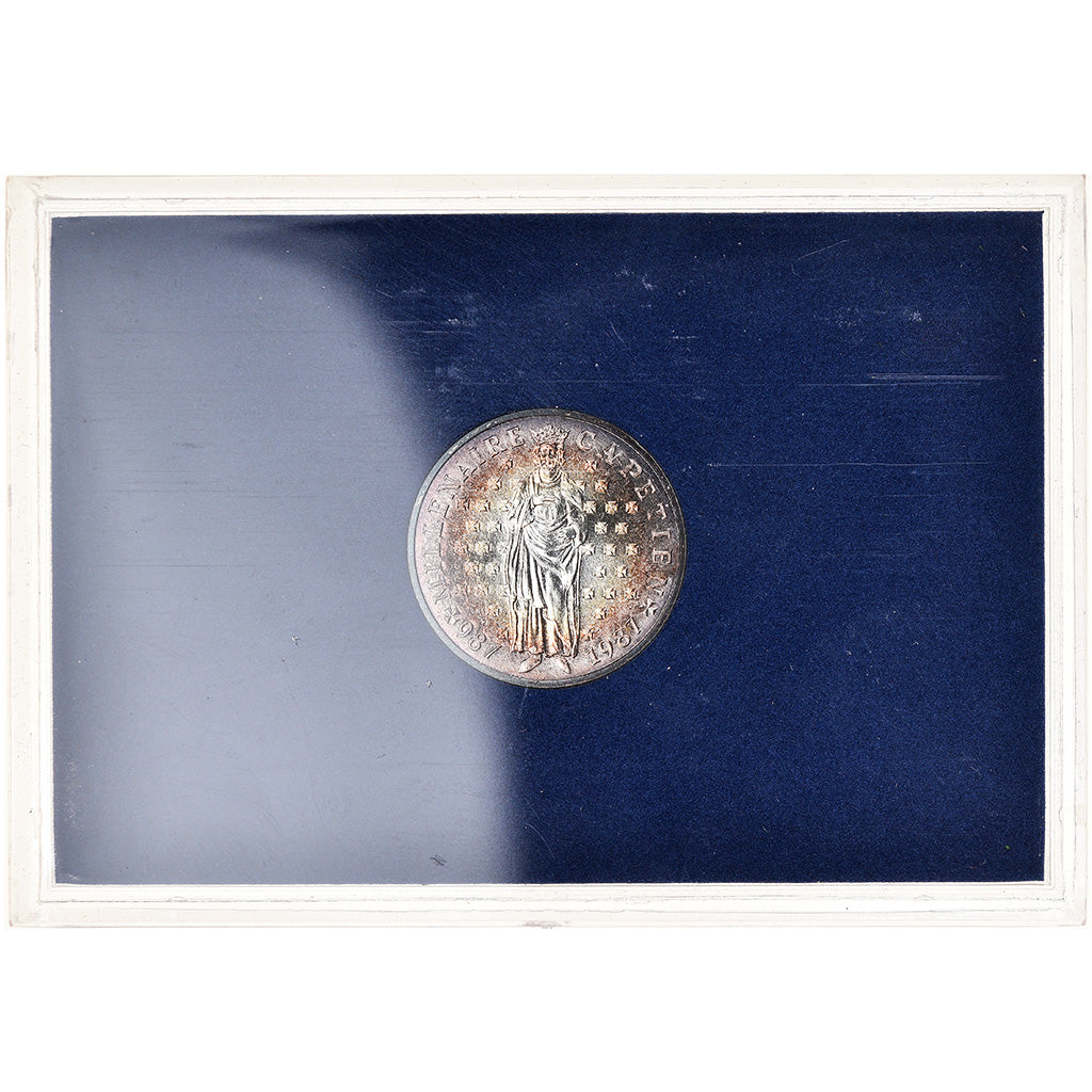 Coin, France, Hugues Capet, 10 Francs, 1987, Paris, BU, MS(65-70), Silver