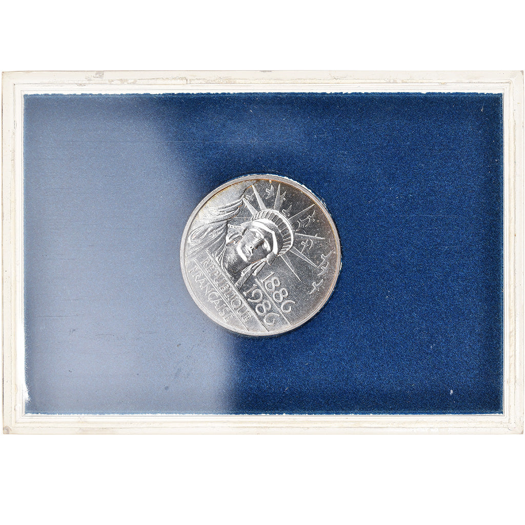 Monnaie, France, Statue de la Liberté, 100 Francs, 1986, BU, FDC, Argent