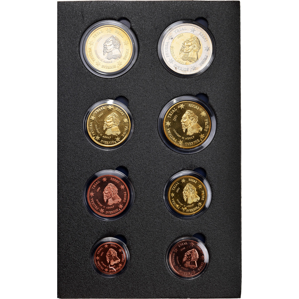 Sweden, 1 Cent to 2 Euro, 2003, unofficial private coin, MS(63)