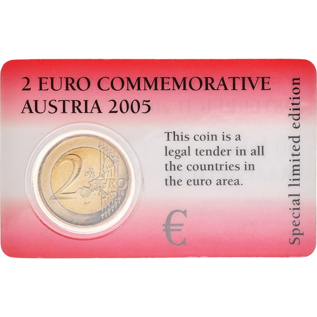 Austria, 2 Euro, 2005, BU, MS(65-70), Bi-Metallic, KM:3124