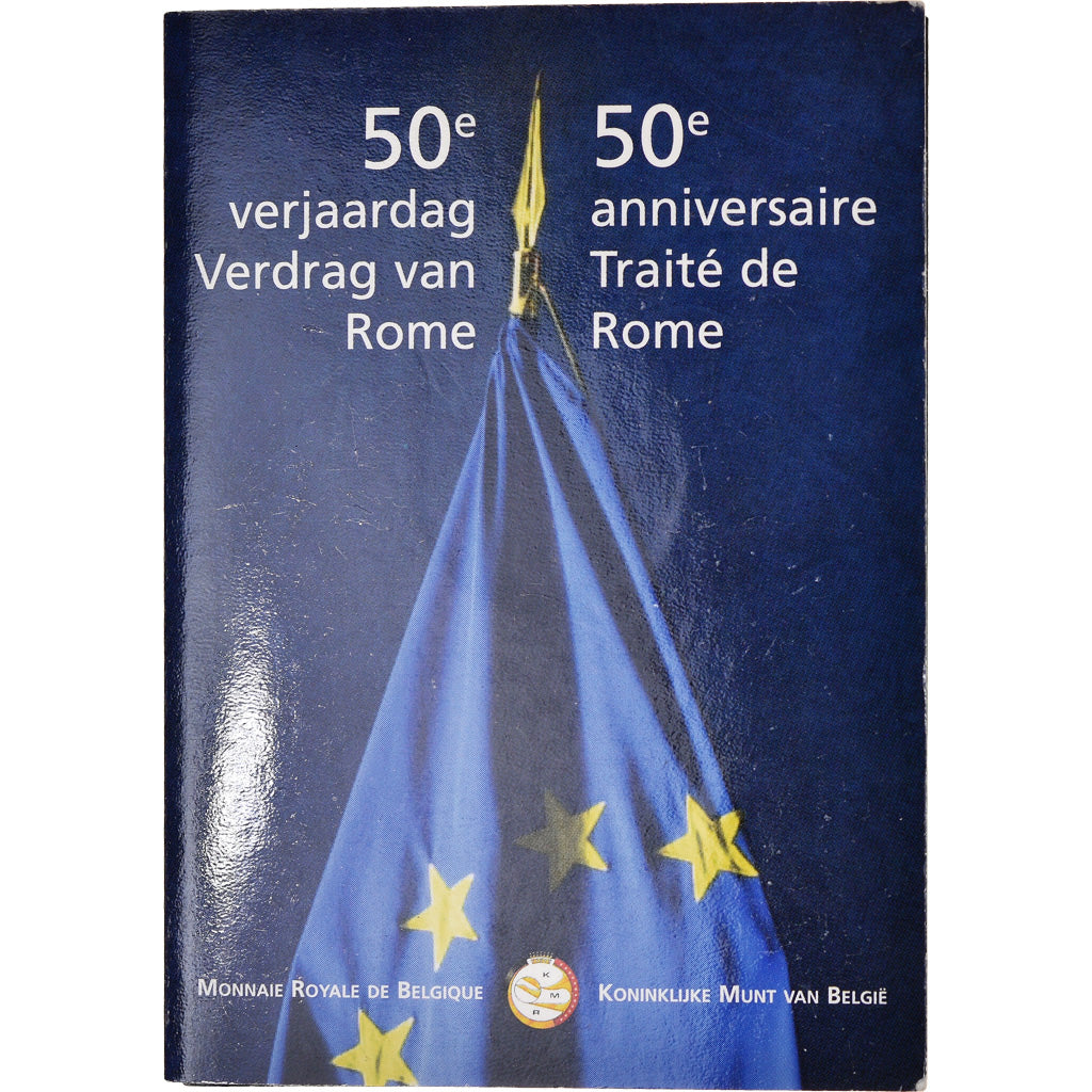 Belgium, 2 Euro, Traité de Rome 50 ans, 2007, BU, MS(65-70), Bi-Metallic