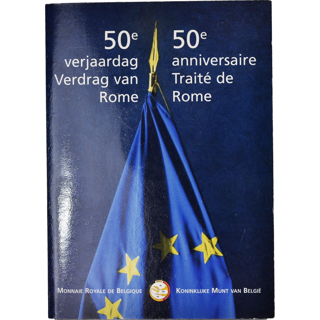 Belgium, 2 Euro, Traité de Rome 50 ans, 2007, BU, MS(65-70), Bi-Metallic