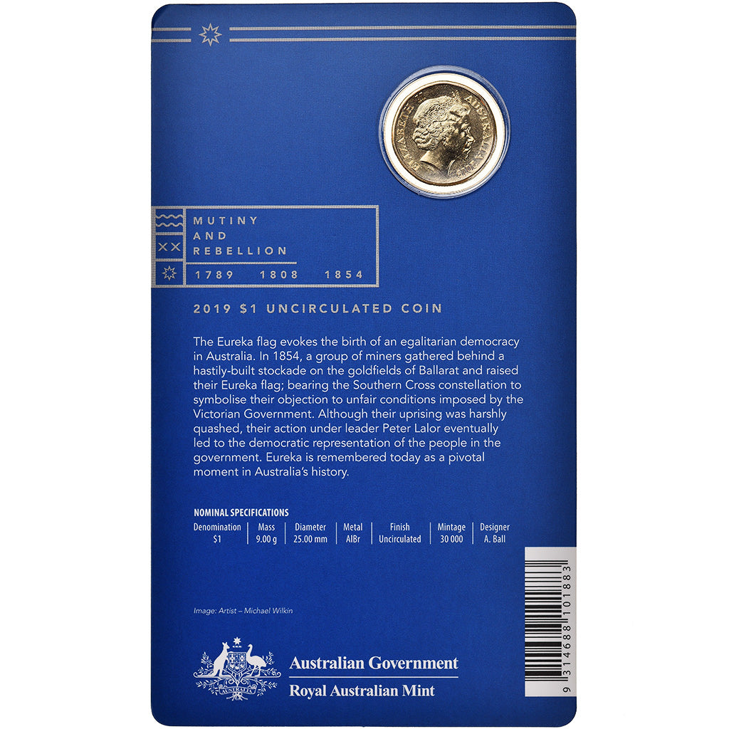 Moneta, Australia, Mutinerie l'Eureka, Dollar, 2019, Royal Australian Mint