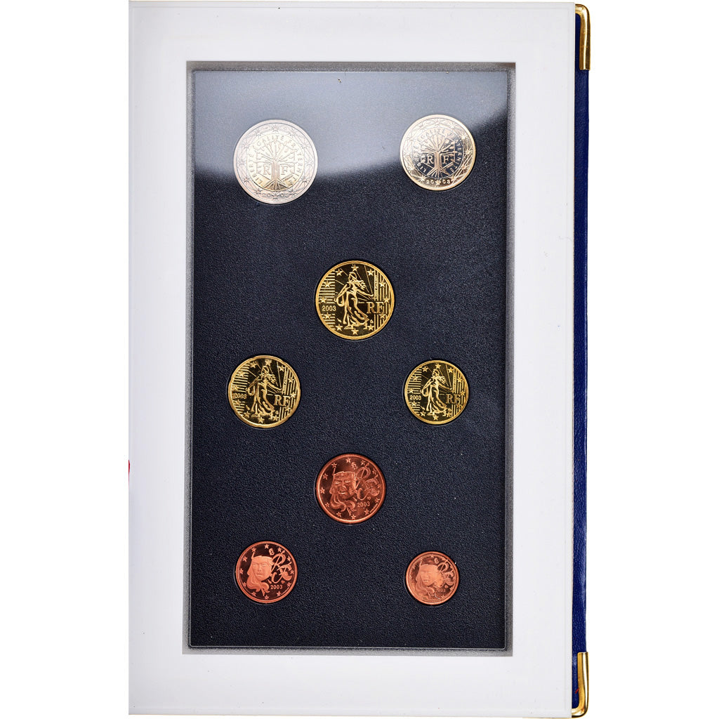 Münze, Frankreich, 1 Cent to 2 Euro, 2003, Paris, BE, STGL