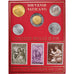 Moneta, Vaticano, Set, Roma, 5 monnaies et cinq timbres, SPL-, N.C.