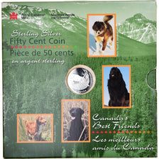 Monnaie, Canada, Elizabeth II, Labrador golden retriever, 50 Cents, 1997, Royal
