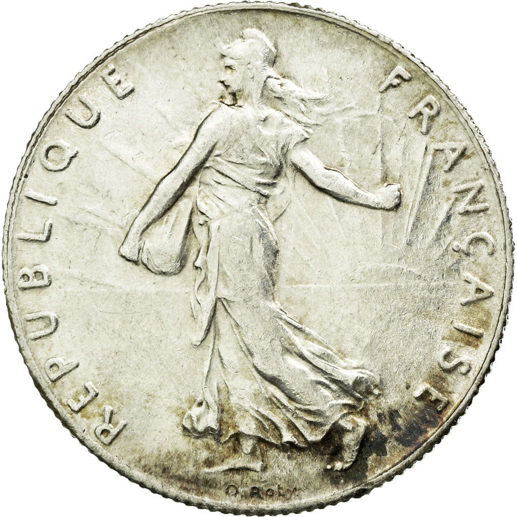 Coin, France, Semeuse, 50 Centimes, 1920, Paris, AU(55-58), Silver, KM:854