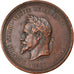 France, Medal, Napoléon III, Visite de la Chambre de Commerce de Lille, 1867