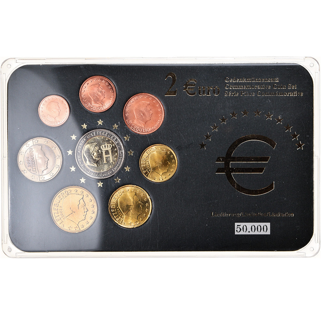 Luxemburgo, 1 Cent to 2 Euro, 2004, 2003 - 2005, MS(65-70), N/D