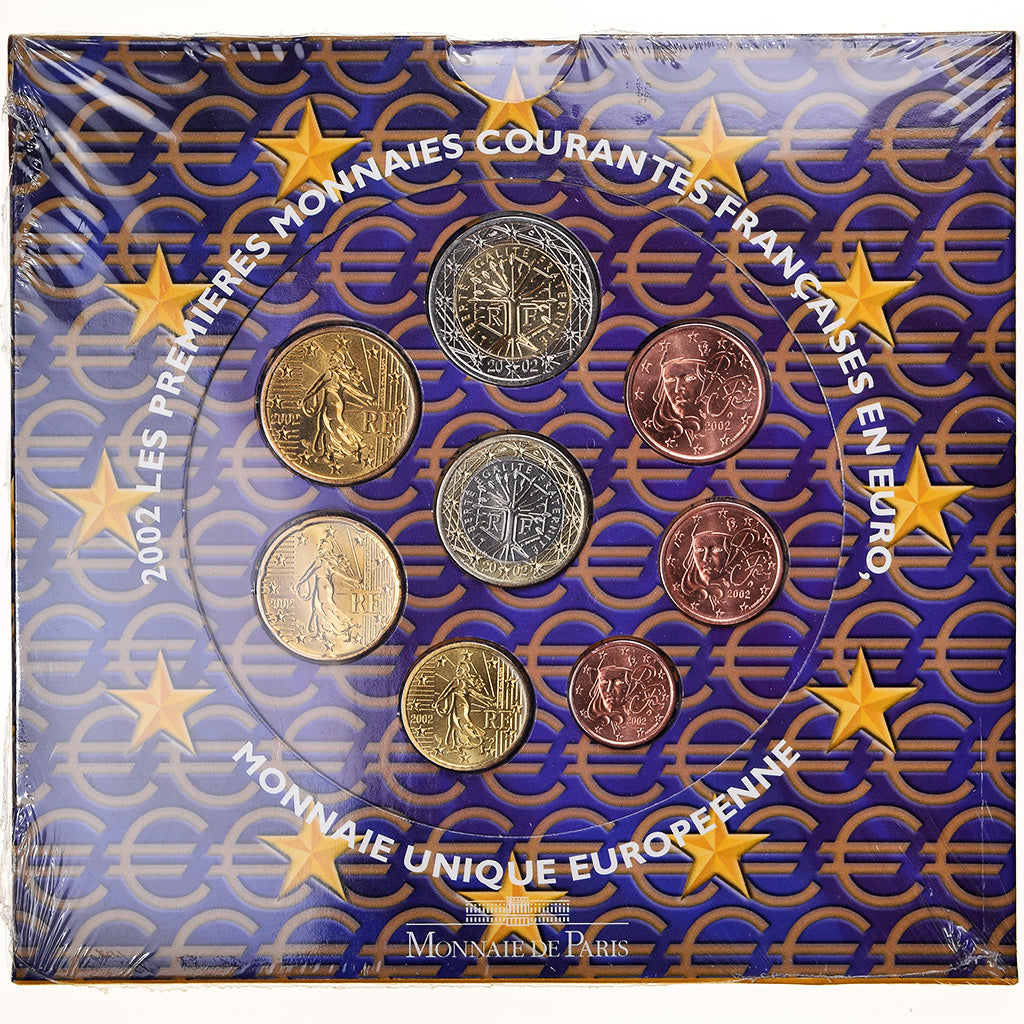 Francia, Euro-Set, 2002, FDC, N.C.