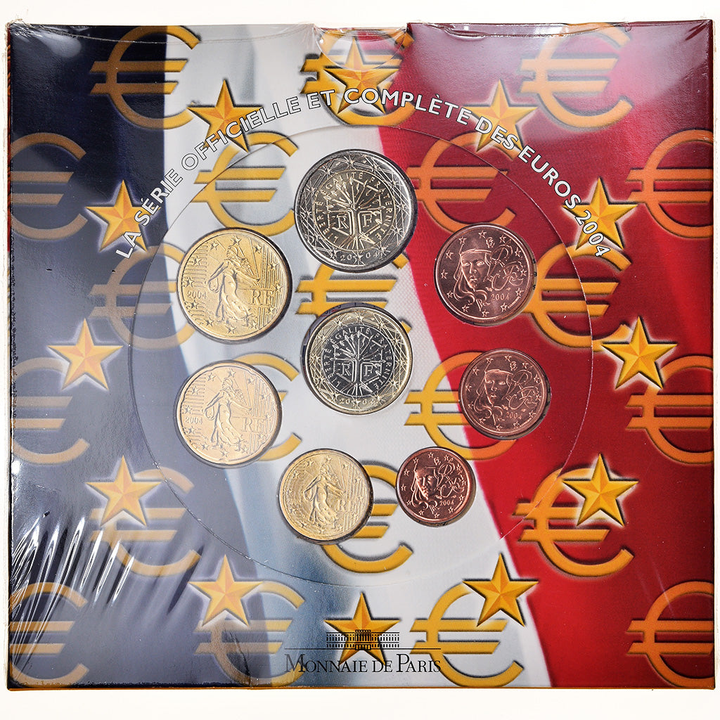 Francia, Euro-Set, 2004, BU, FDC, N.C.