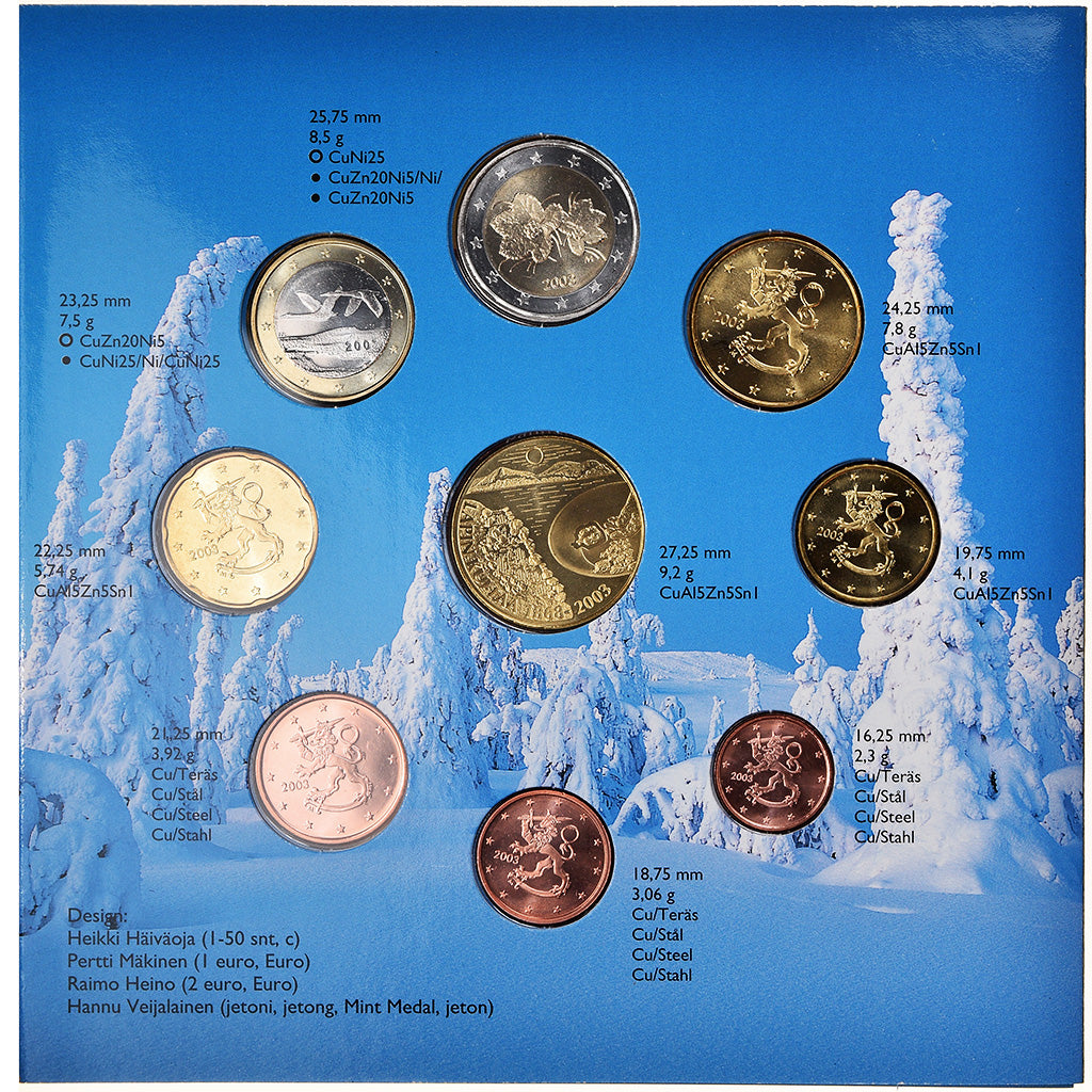 Finlândia, Set, l'orpailleur, 2003, BU, MS(65-70), N/D