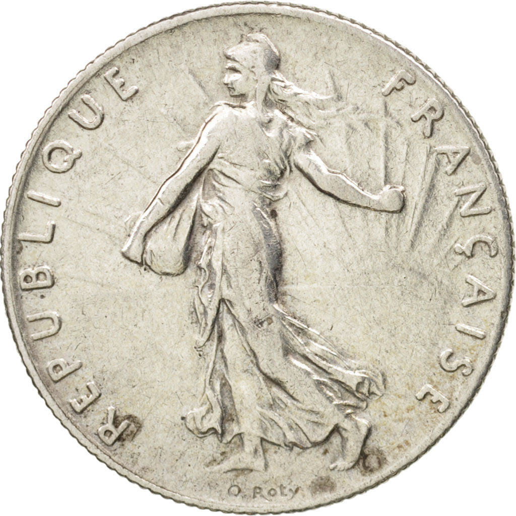 France, Semeuse, 50 Centimes, 1913, Paris, EF(40-45), Silver, KM:854,Gadoury 420