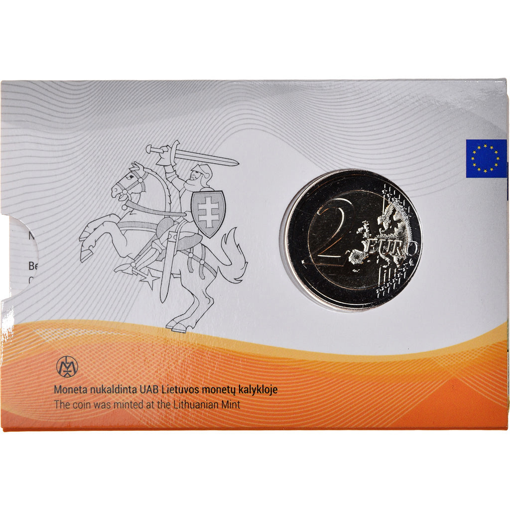 Lithuania, 2 Euro, 100 ans des pays baltes, 2018, MS(65-70), Bi-Metallic