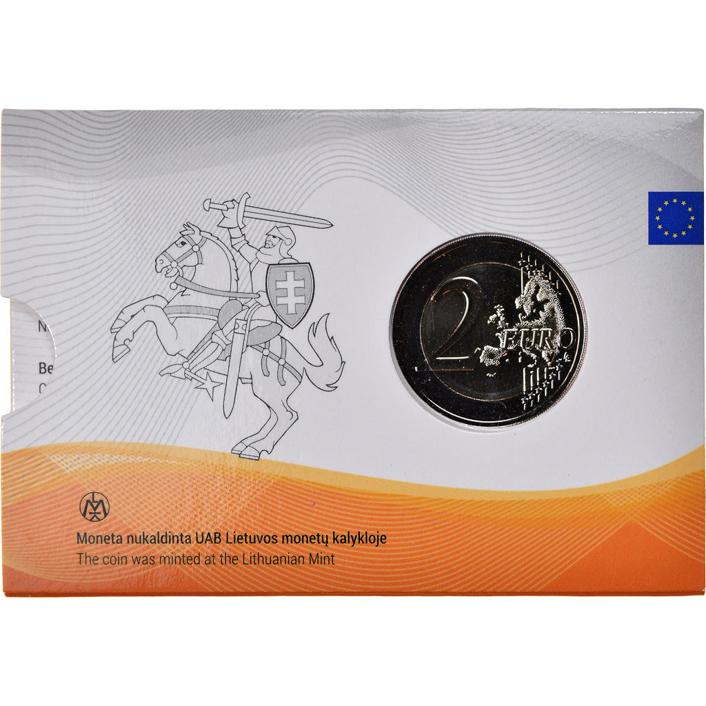 Lithuania, 2 Euro, 100 ans des pays baltes, 2018, MS(65-70), Bi-Metallic