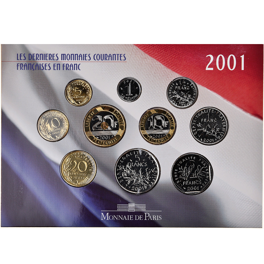 Münze, Frankreich, 1 c to 20 francs, 2001, Paris, STGL, Gadoury:page 288