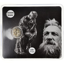 Monnaie, France, Monnaie de Paris, 2 Euro, Auguste Rodin, 2017, FDC, Bimetallic