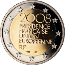 France, 2 Euro, Présidence Française Union Européenne, 2008, BE, FDC