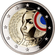 France, 2 Euro, République, 2015, BE, MS(65-70), Bimetallic