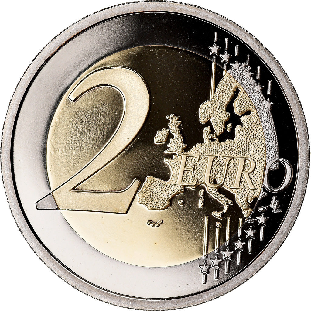 France, 2 Euro, République, 2015, BE, MS(65-70), Bimetallic