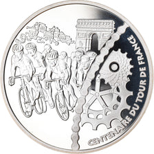 France, 1-1/2 Euro, Tour de France - Arrivée, 2003, BE, MS(65-70), Silver