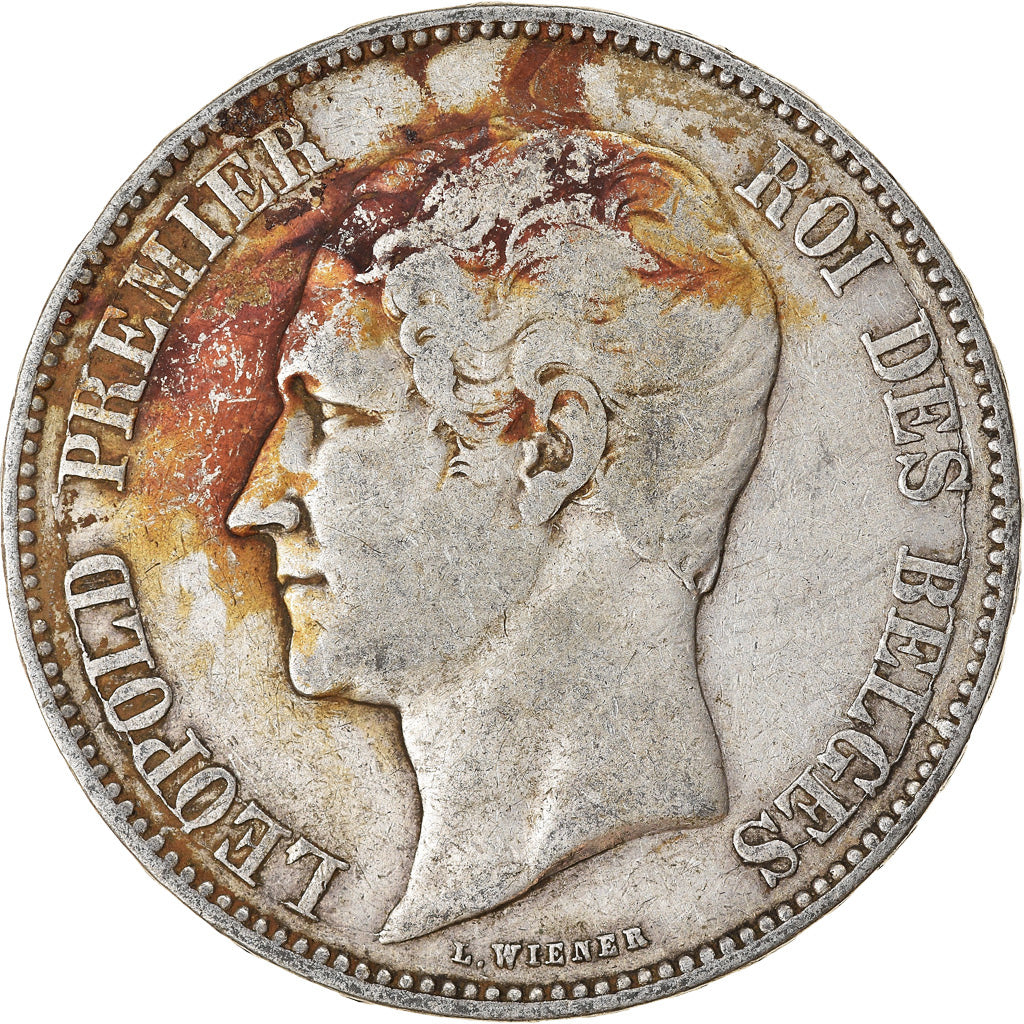 Münze, Belgien, Leopold I, 5 Francs, 5 Frank, 1849, S, Silber, KM:17