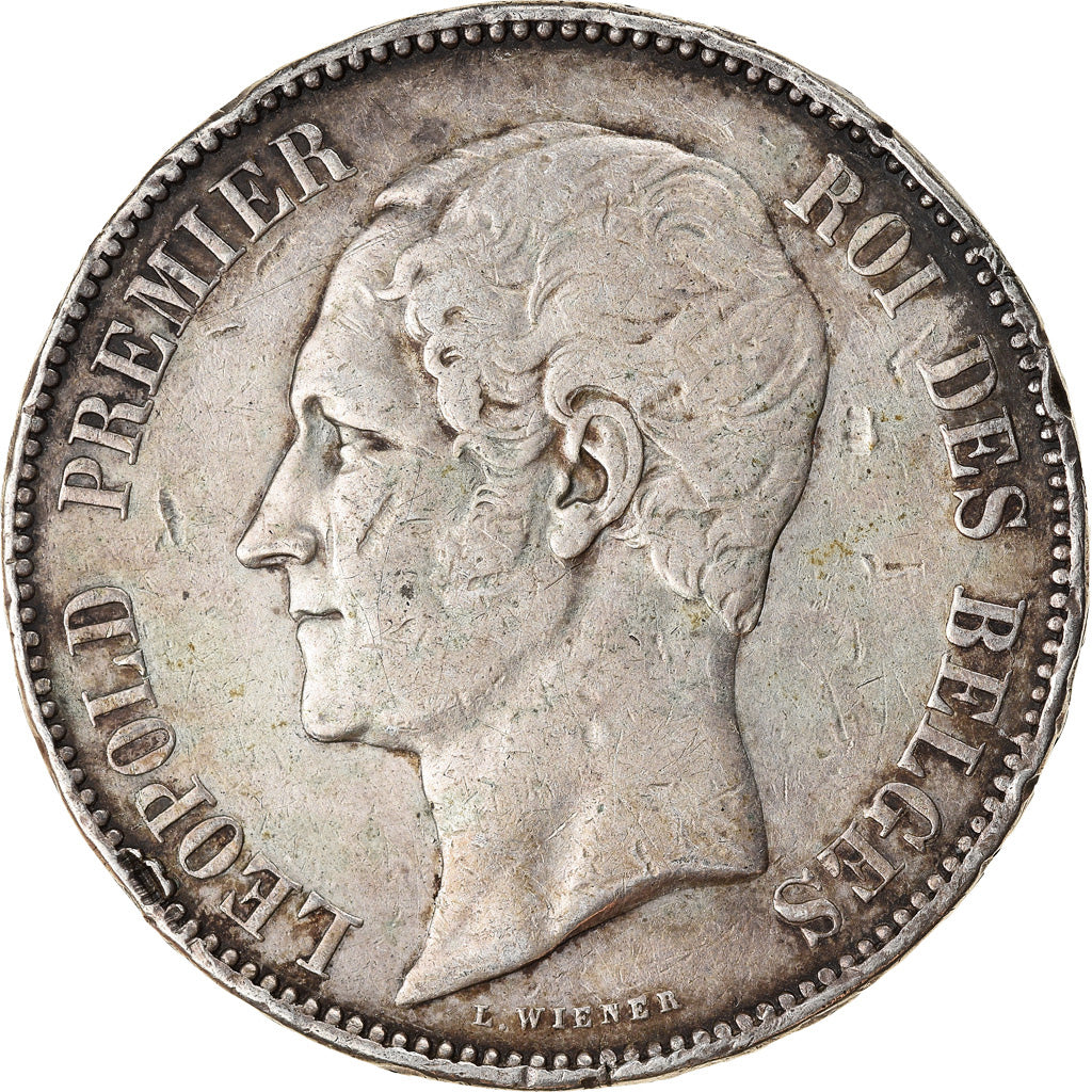 Monnaie, Belgique, Leopold I, 5 Francs, 5 Frank, 1849, TB+, Argent, KM:17