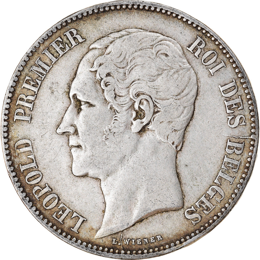Monnaie, Belgique, Leopold I, 5 Francs, 5 Frank, 1849, TB+, Argent, KM:17