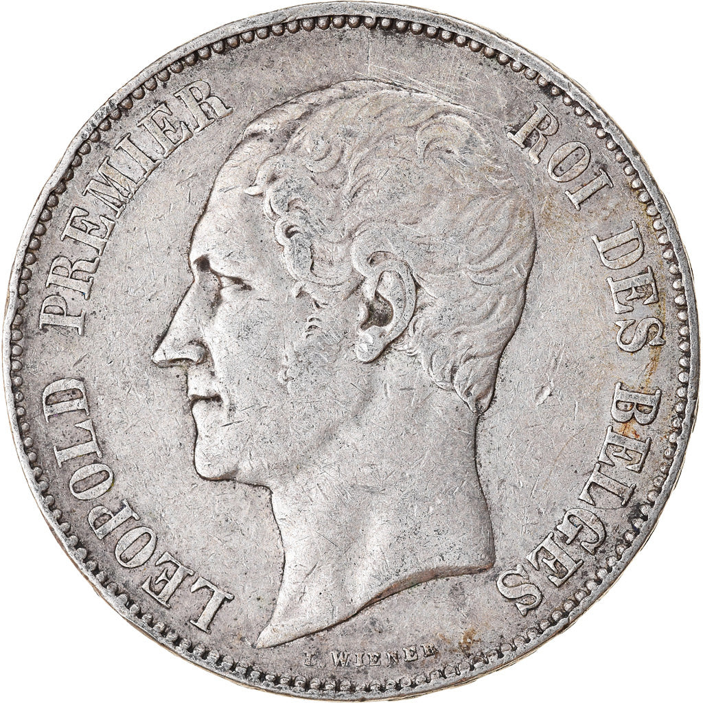 Coin, Belgium, Leopold I, 5 Francs, 5 Frank, 1849, EF(40-45), Silver, KM:17