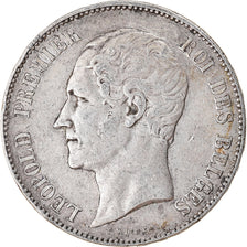 Coin, Belgium, Leopold I, 5 Francs, 5 Frank, 1849, EF(40-45), Silver, KM:17