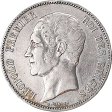 Moeda, Bélgica, Leopold I, 5 Francs, 5 Frank, 1849, EF(40-45), Prata, KM:17