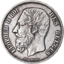 Coin, Belgium, Leopold II, 5 Francs, 5 Frank, 1870, VF(30-35), Silver, KM:24