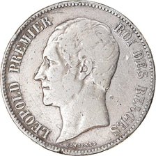 Coin, Belgium, Leopold I, 5 Francs, 5 Frank, 1851, VF(20-25), Silver, KM:17