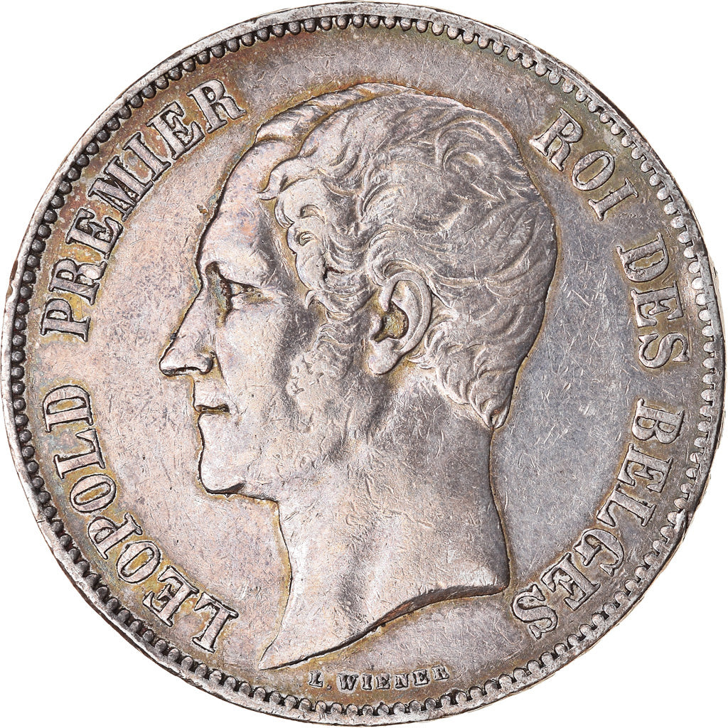 Coin, Belgium, Leopold I, 5 Francs, 5 Frank, 1851, VF(30-35), Silver, KM:17