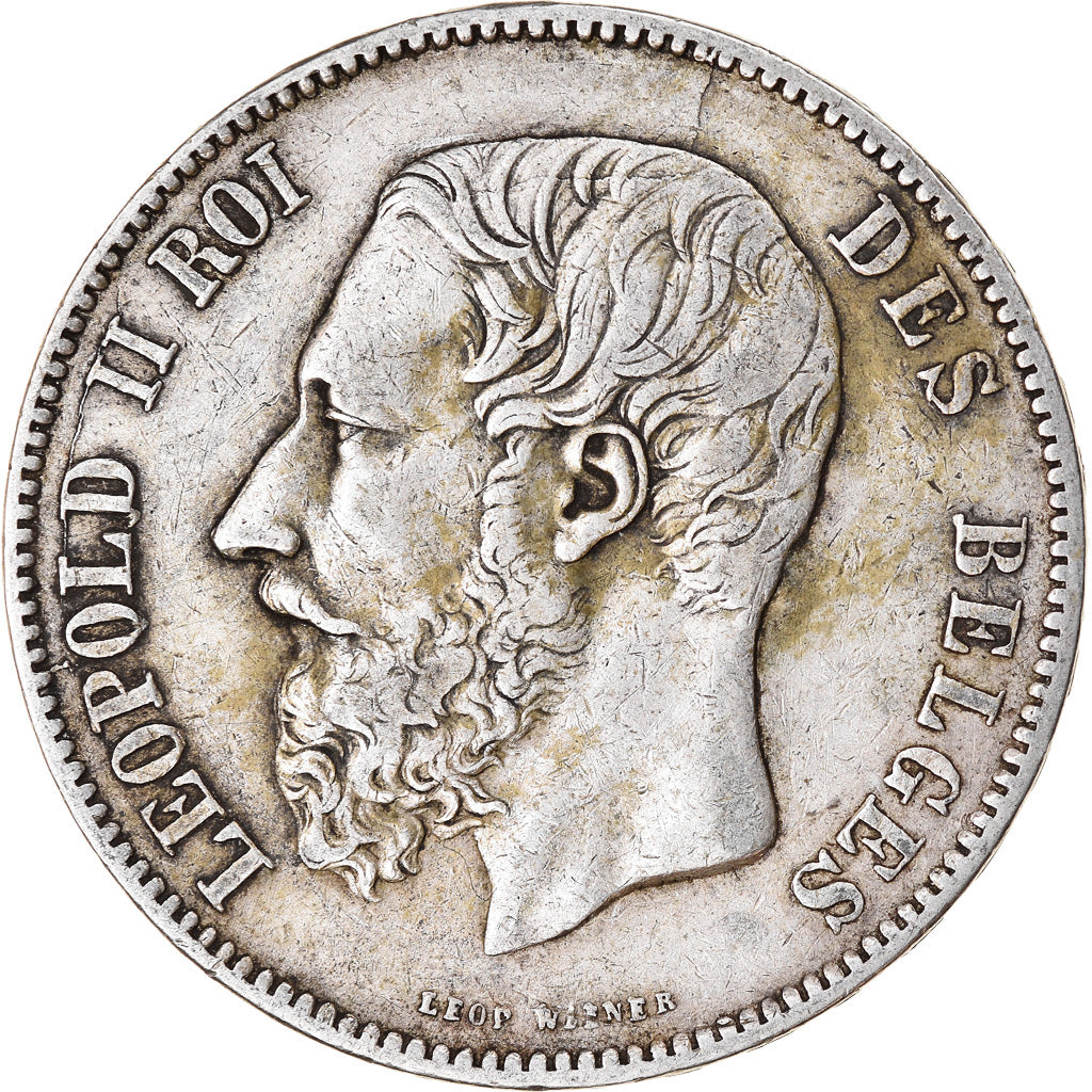 Monnaie, Belgique, Leopold II, 5 Francs, 5 Frank, 1873, TB+, Argent, KM:24