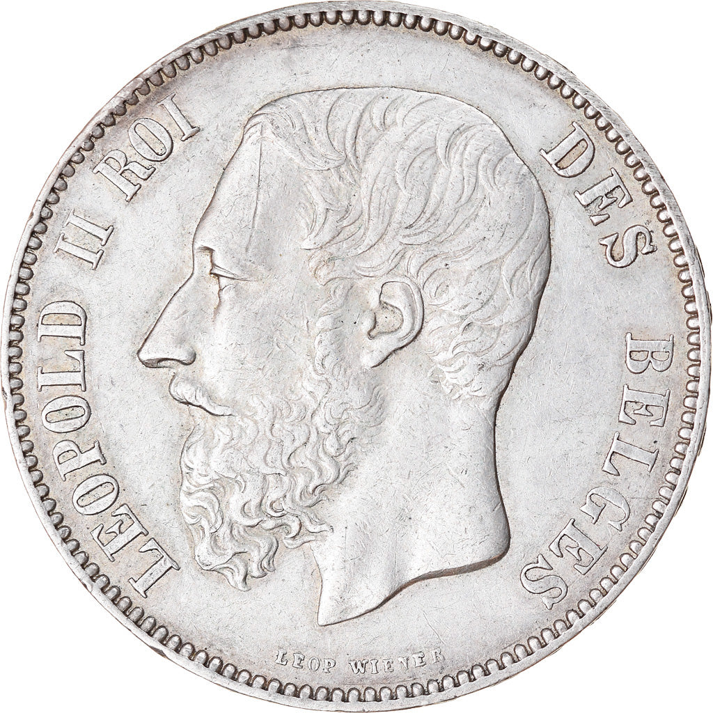 Monnaie, Belgique, Leopold II, 5 Francs, 5 Frank, 1873, TTB+, Argent, KM:24