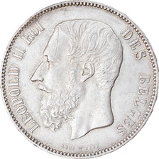 Monnaie, Belgique, Leopold II, 5 Francs, 5 Frank, 1873, TTB+, Argent, KM:24