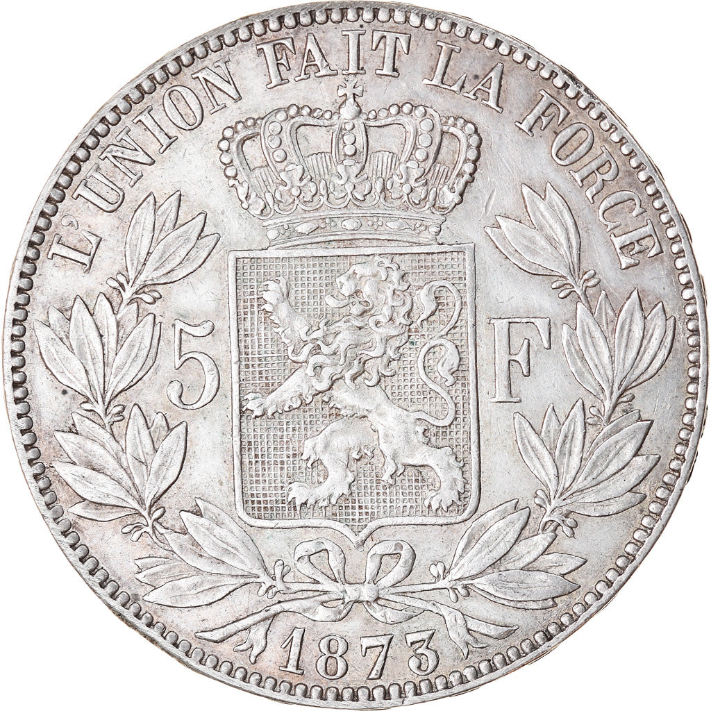 Monnaie, Belgique, Leopold II, 5 Francs, 5 Frank, 1873, TTB+, Argent, KM:24