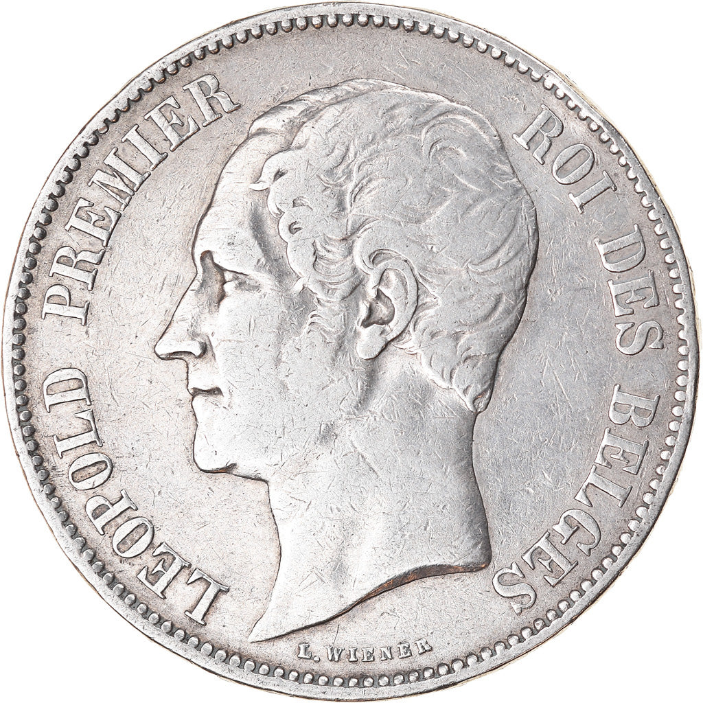 Monnaie, Belgique, Leopold I, 5 Francs, 5 Frank, 1850, TB, Argent, KM:17