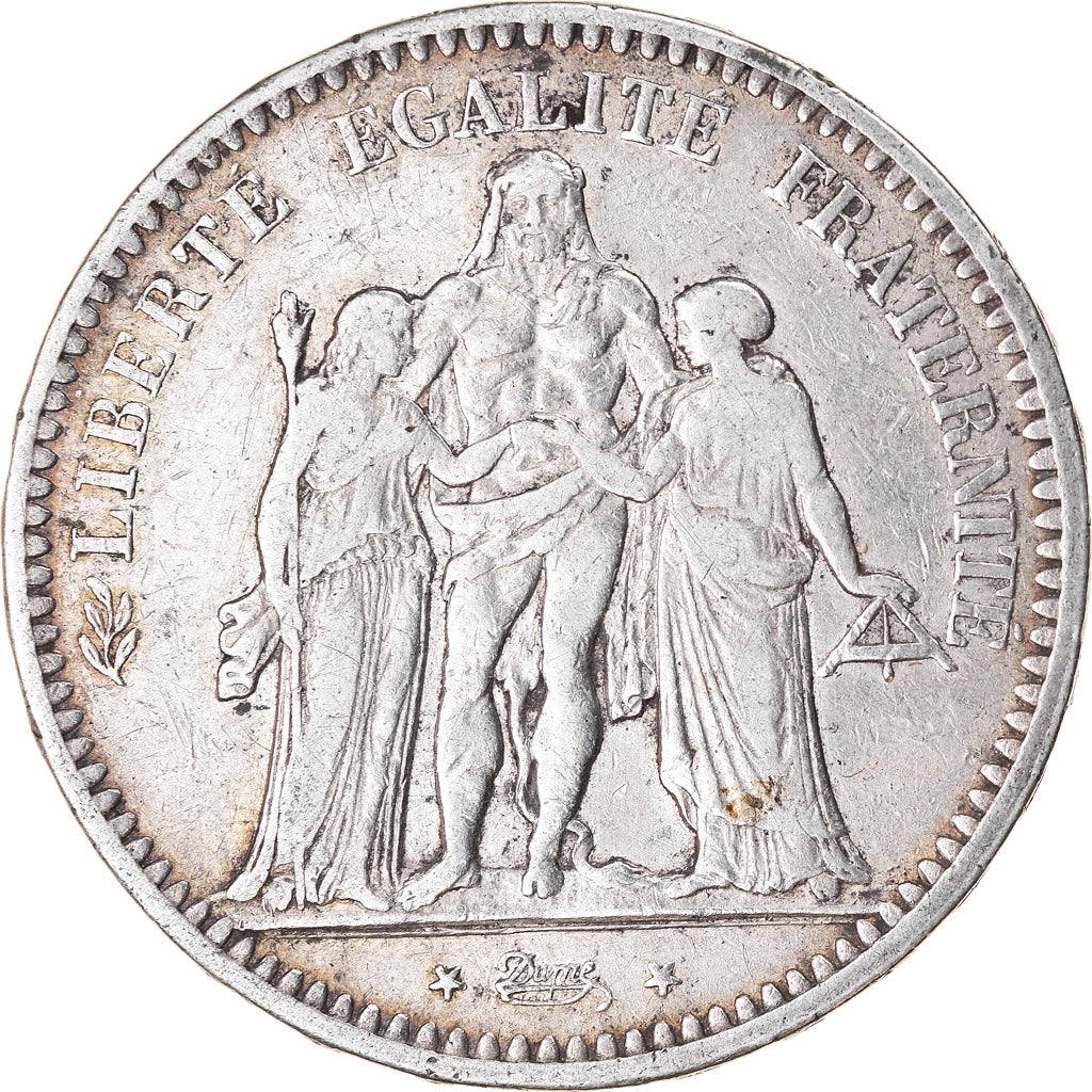 Monnaie, France, Hercule, 5 Francs, 1849, Paris, TB, Argent, Gadoury:683