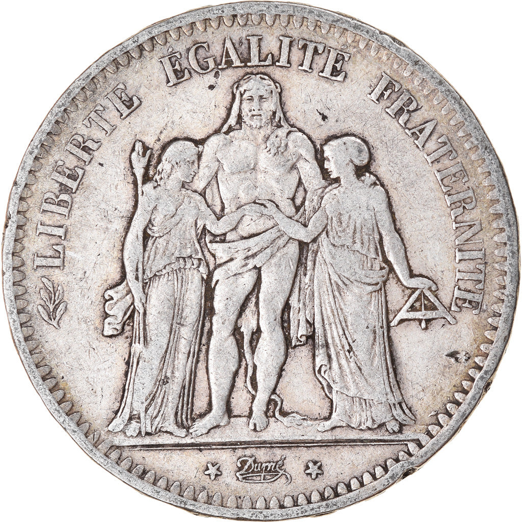 Monnaie, France, Hercule, 5 Francs, 1849, Paris, TB, Argent, Gadoury:683