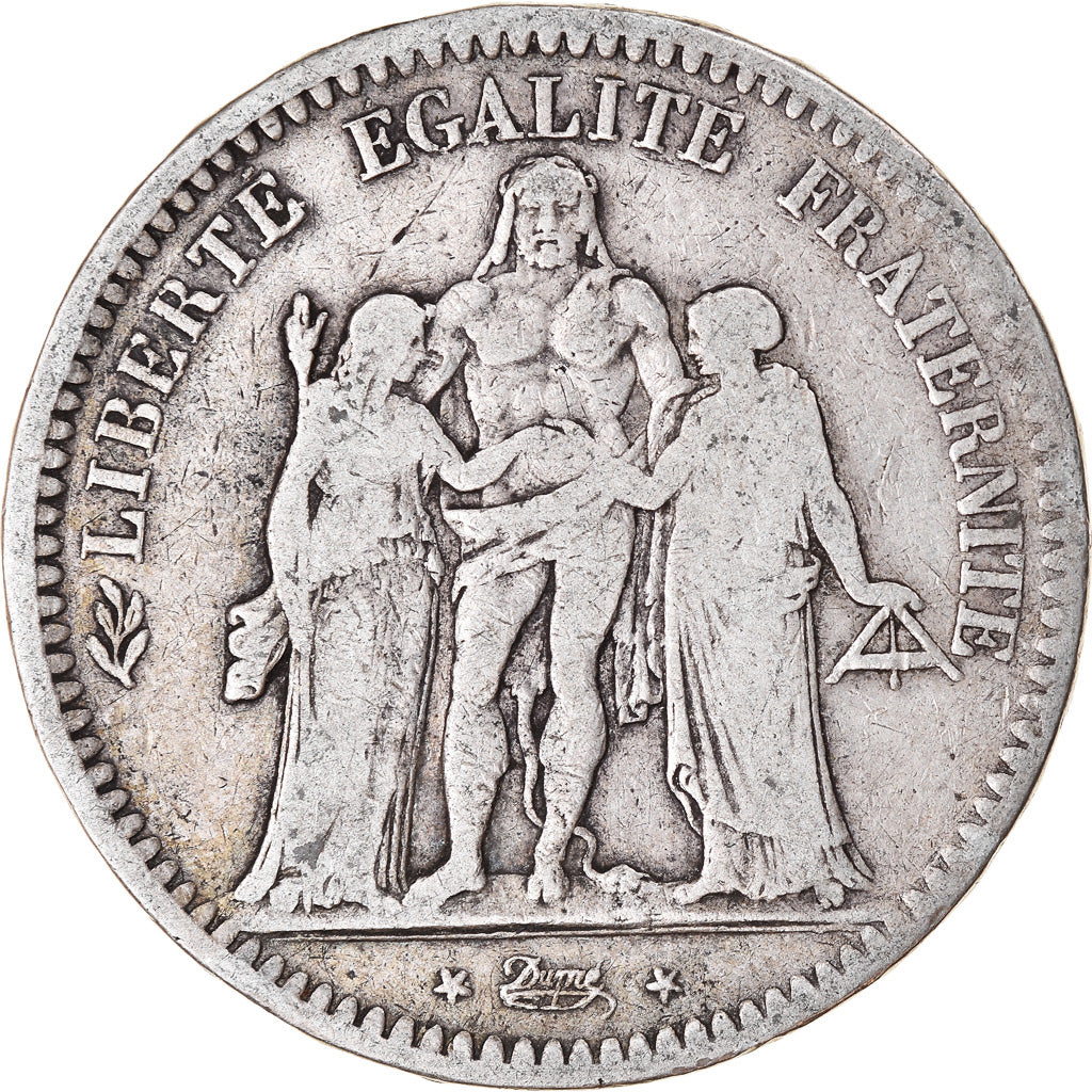 Monnaie, France, Hercule, 5 Francs, 1849, Paris, TB, Argent, Gadoury:683