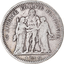 Monnaie, France, Hercule, 5 Francs, 1849, Paris, TB, Argent, Gadoury:683