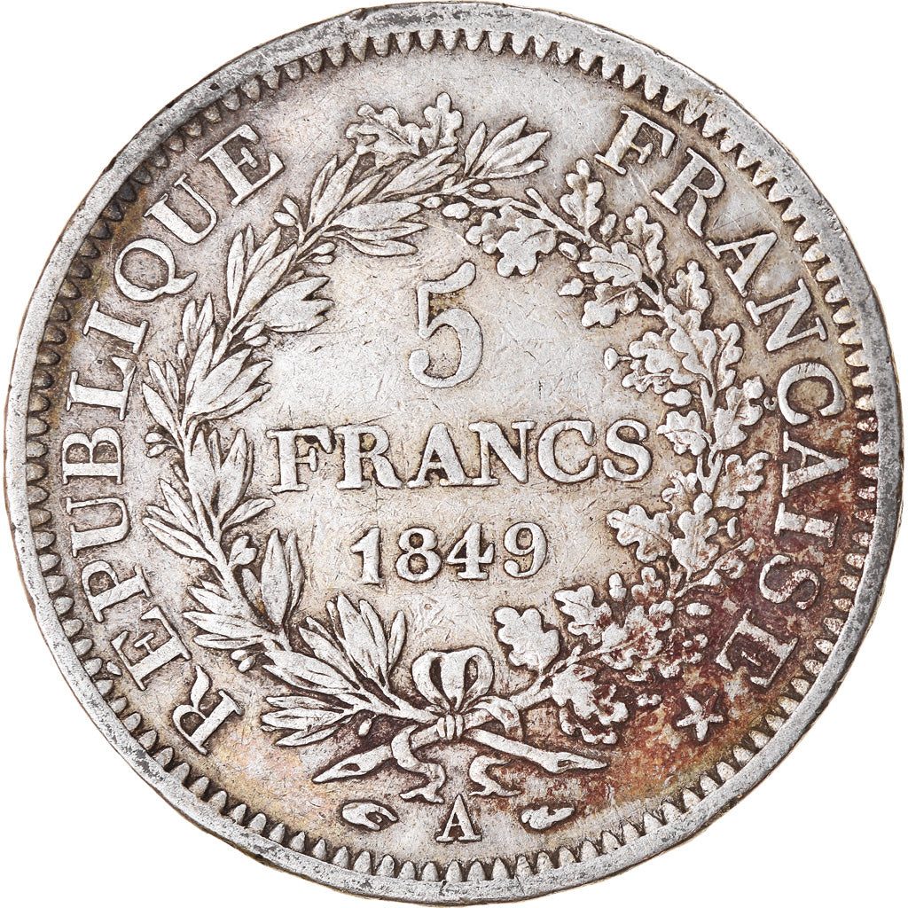 Monnaie, France, Hercule, 5 Francs, 1849, Paris, TB+, Argent, Gadoury:683